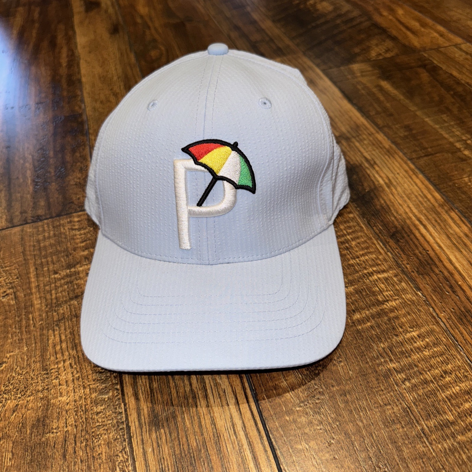 x AP Seersucker Six Panel Cap Zen Blue