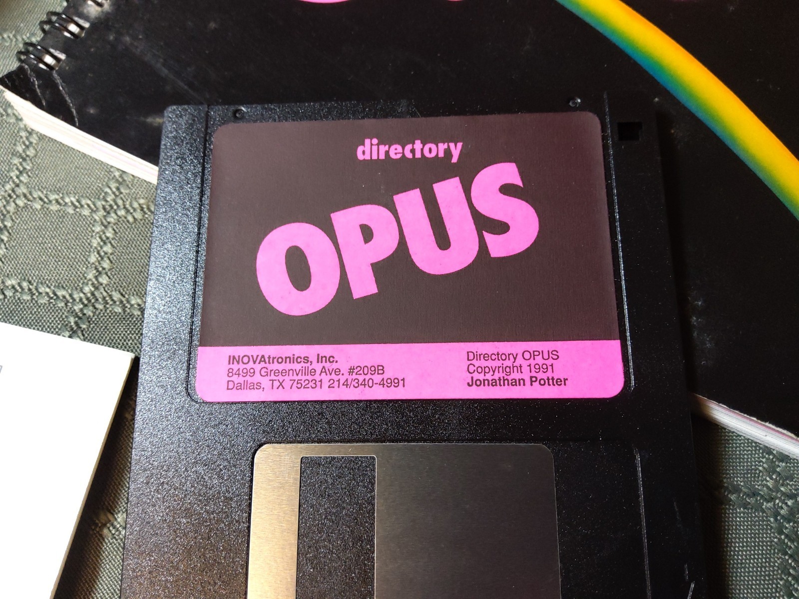 Vintage Opus Directory Commodore Amiga File Directory Software W/Diskette