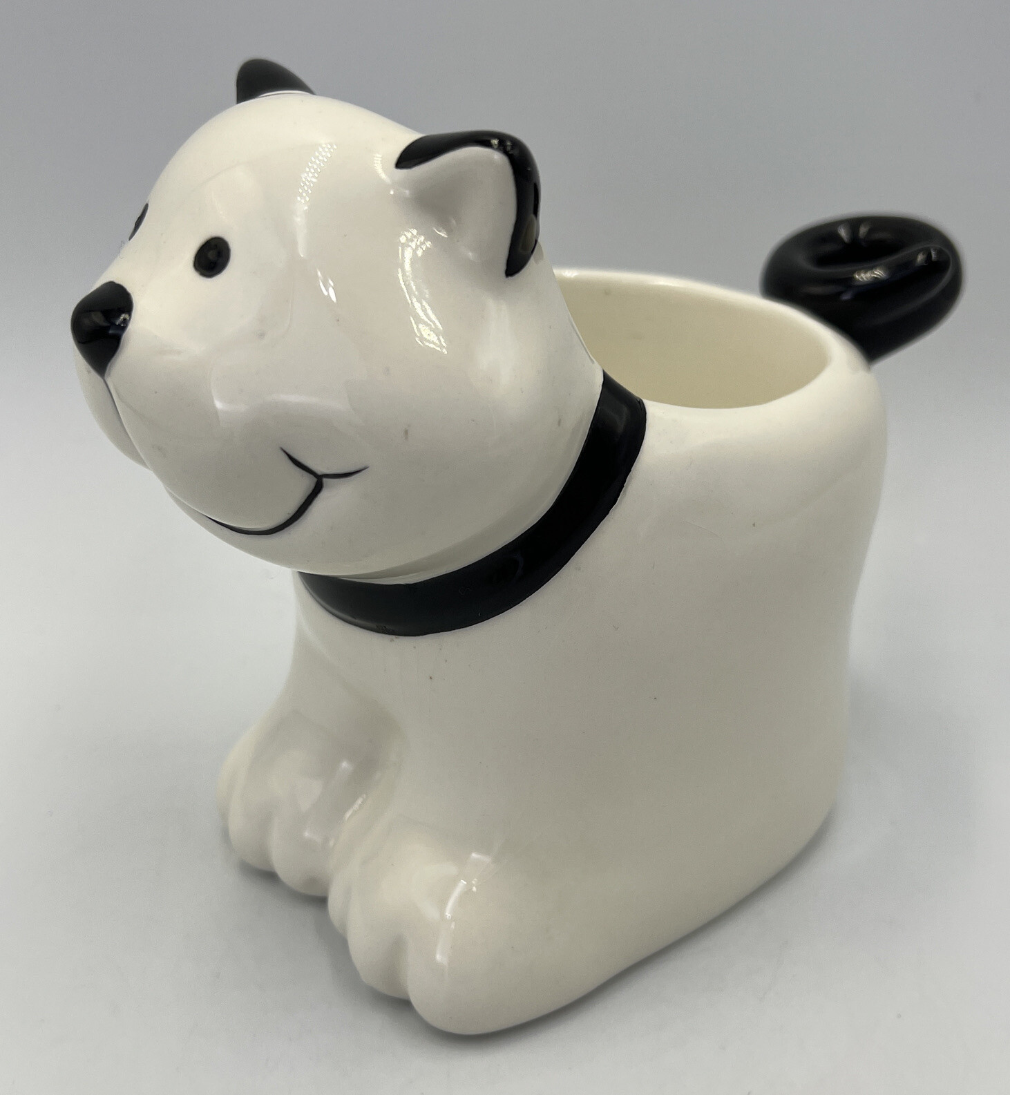 Department 56 Pets White Cat Planter Small Ceramic