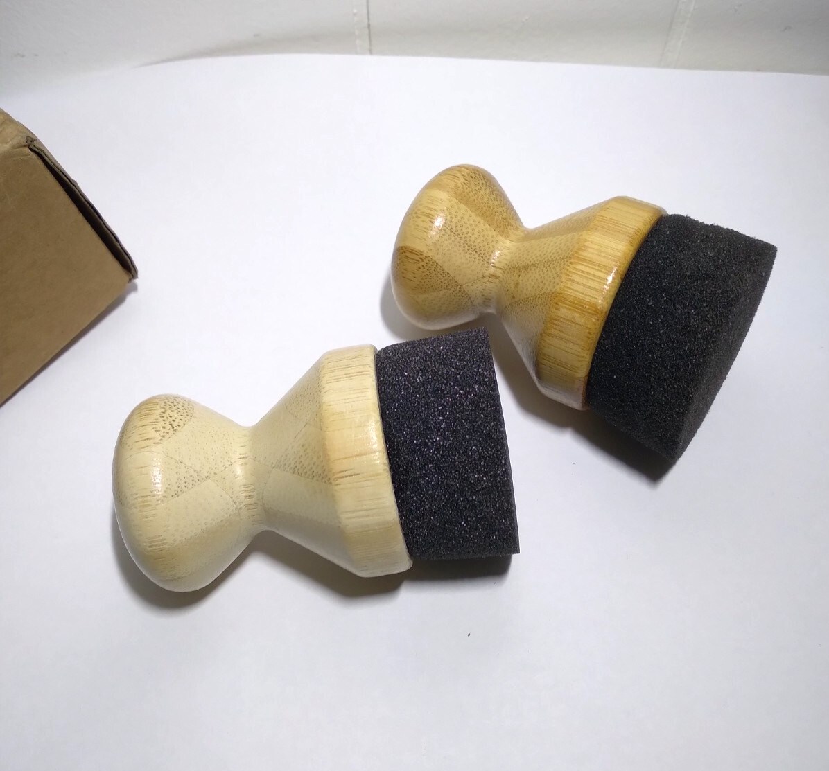 DEBETOOL 2 Pack Cutting Board Oil Wax Applicator for Food Oils Grade Bamboo