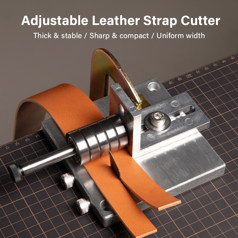 WUTA Adjustable Leather Craft Cutter Strap Belt DIY Hand Cutting Tools Machine