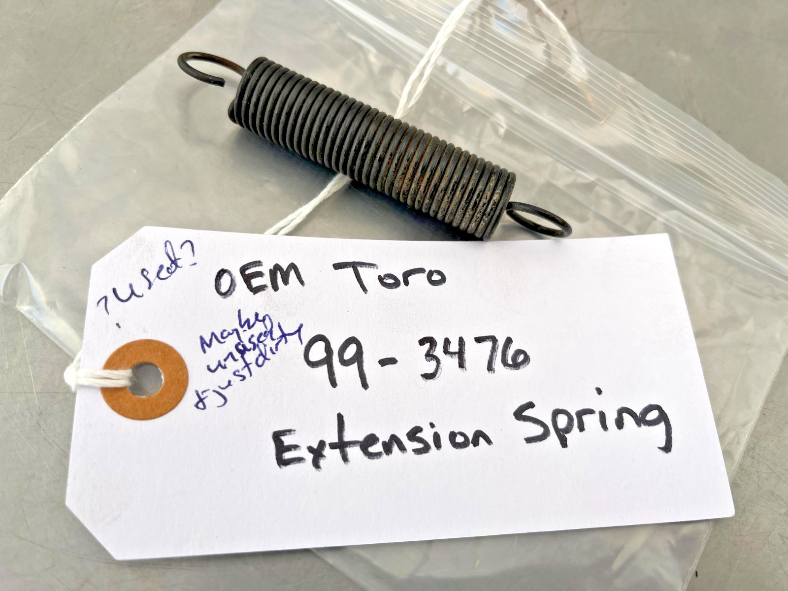 99-3476 Genuine OEM Toro EXTENSION SPRING 993476