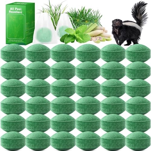 36 Pack Natural Skunk Repellent, Peppermint Raccoon Repellent Keep Skunks Out