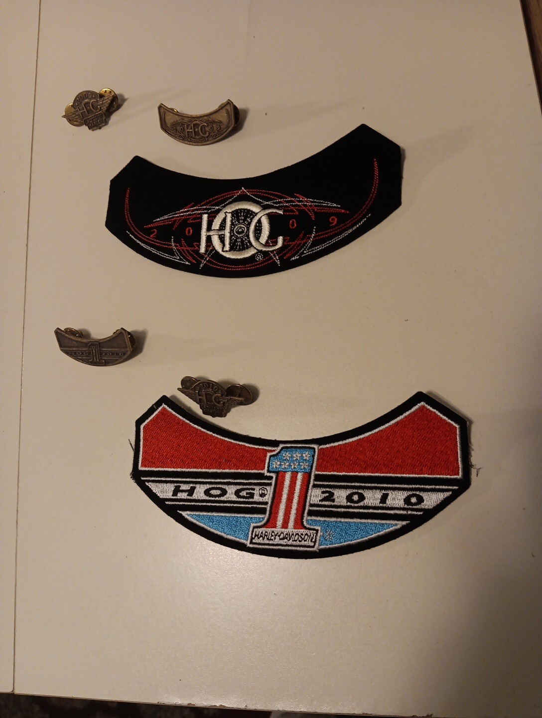NEW 2009,2010 Patch And Pin Lot HOG Harley Davidson Owners Group 