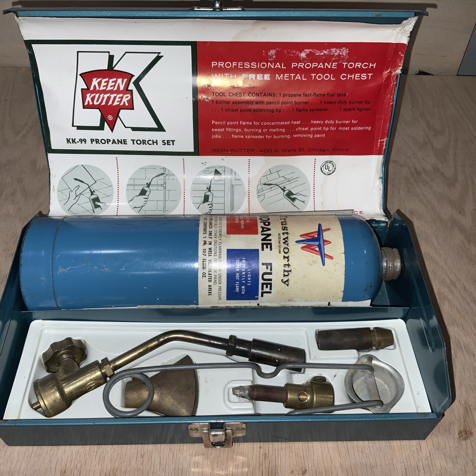 Keen Kutter KK-99 Propane Torch Set Complete With Case