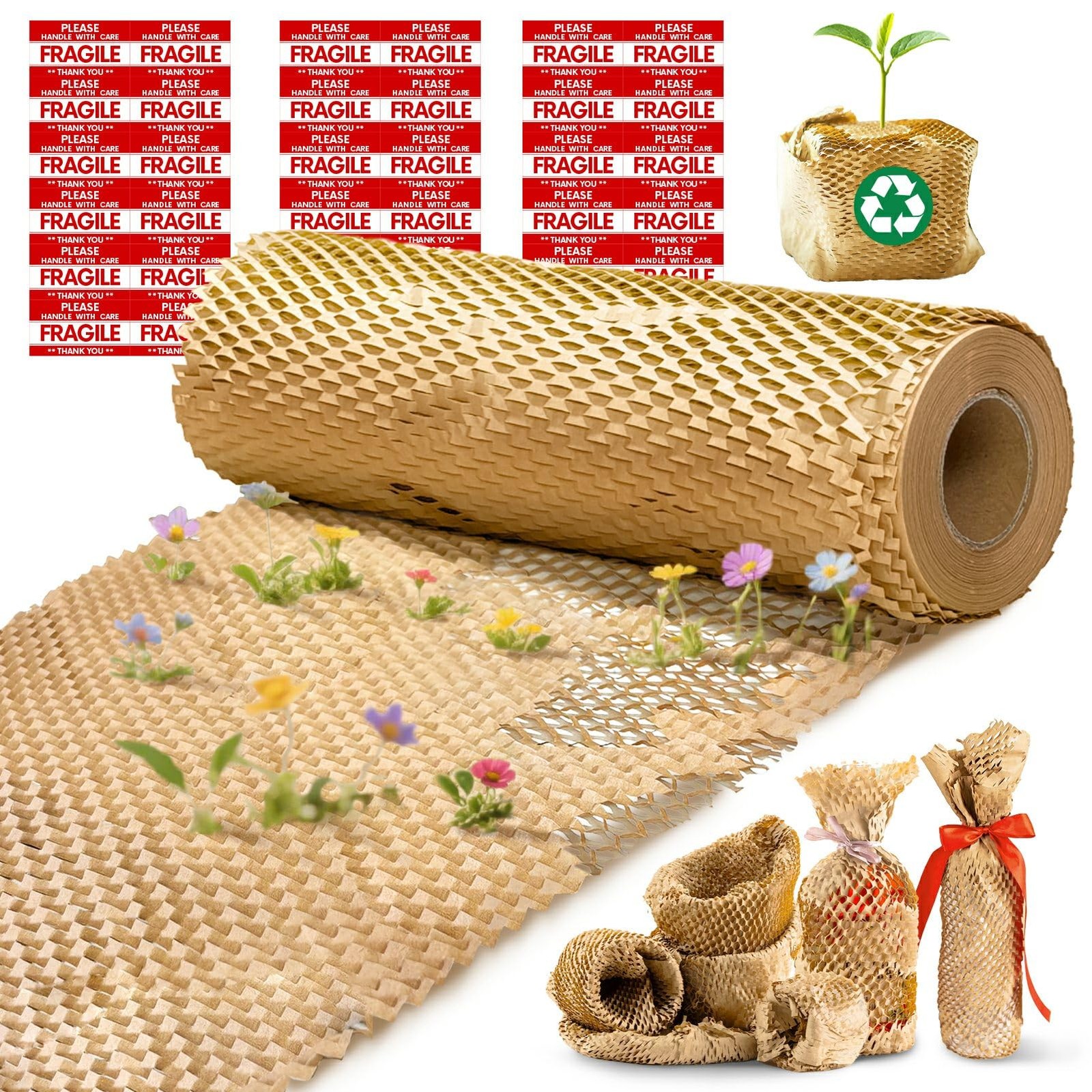 Packaging Paper Plastic Free Cushioning Papers Recyclable or Household Moving