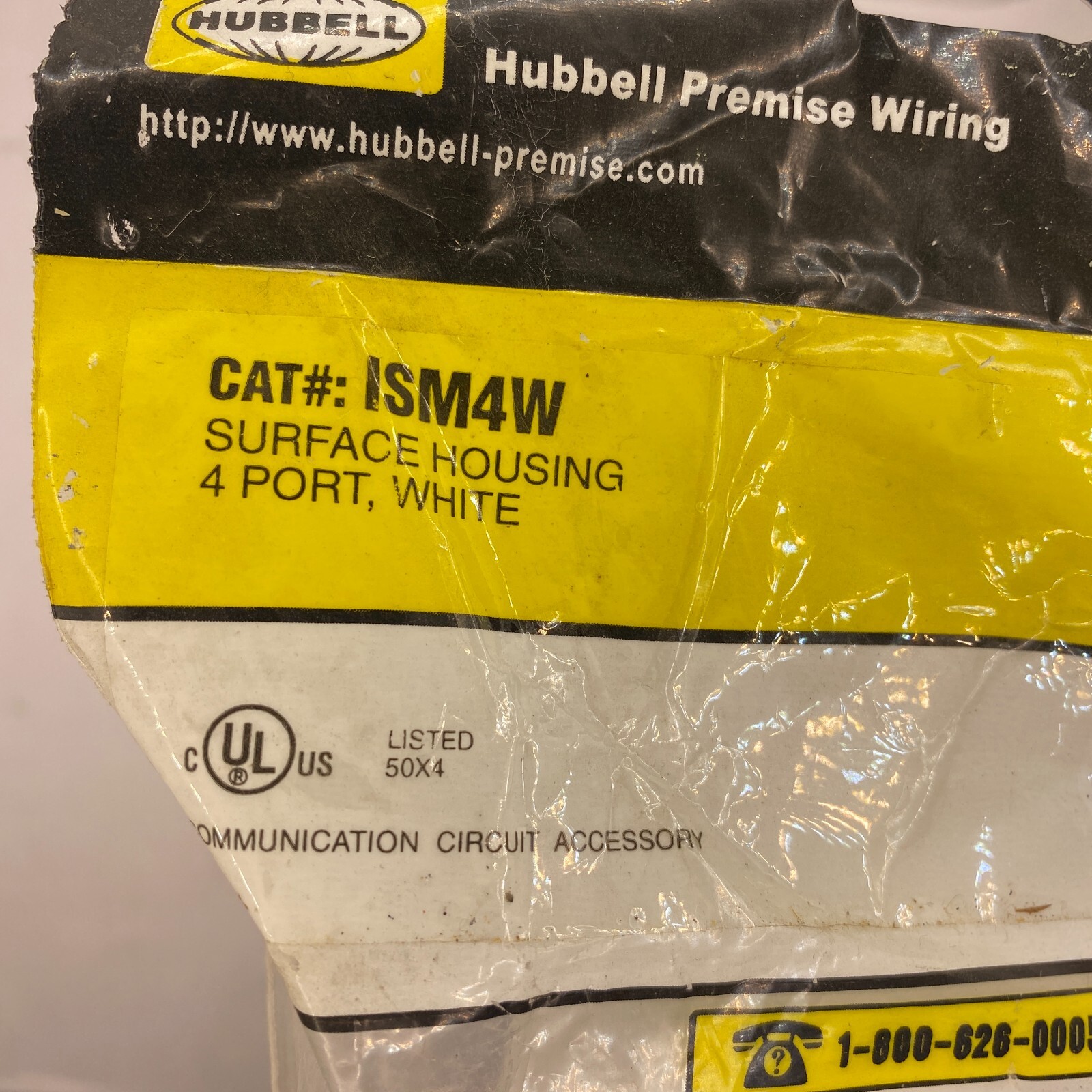 Hubbell ISB4W Surface Housing 4 Port White Surface 2 Pack🔔