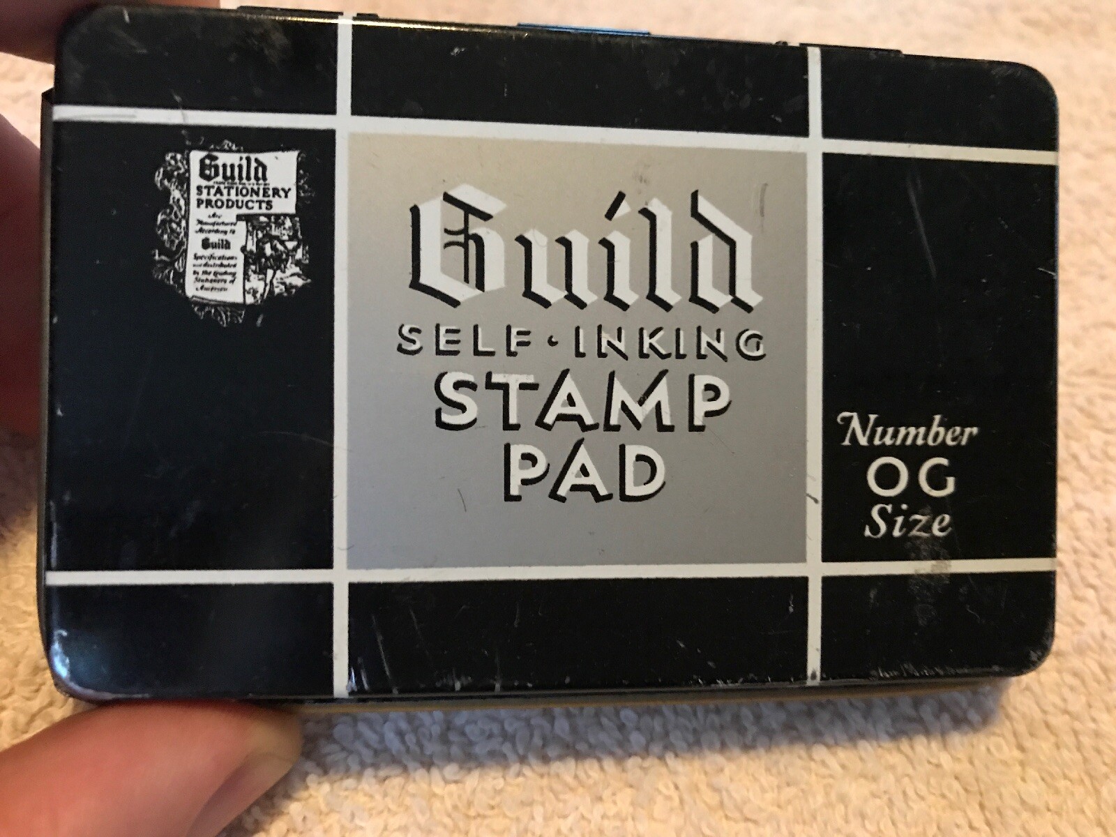 Guild Self Inking Vintage Stamp Pad, Number OG Size