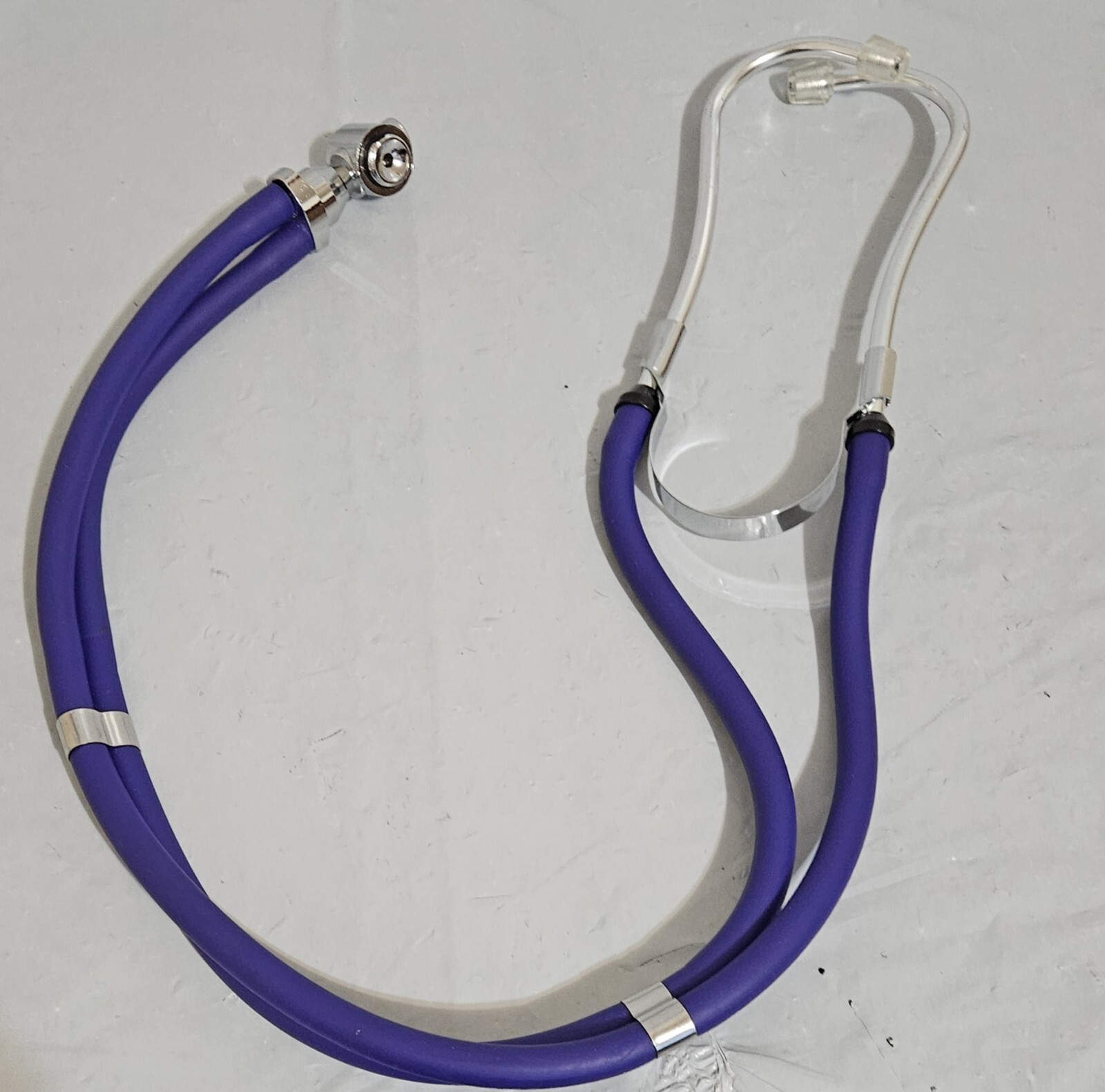 Pro Double Dual Head Stethoscope Doctor Nurse Purple