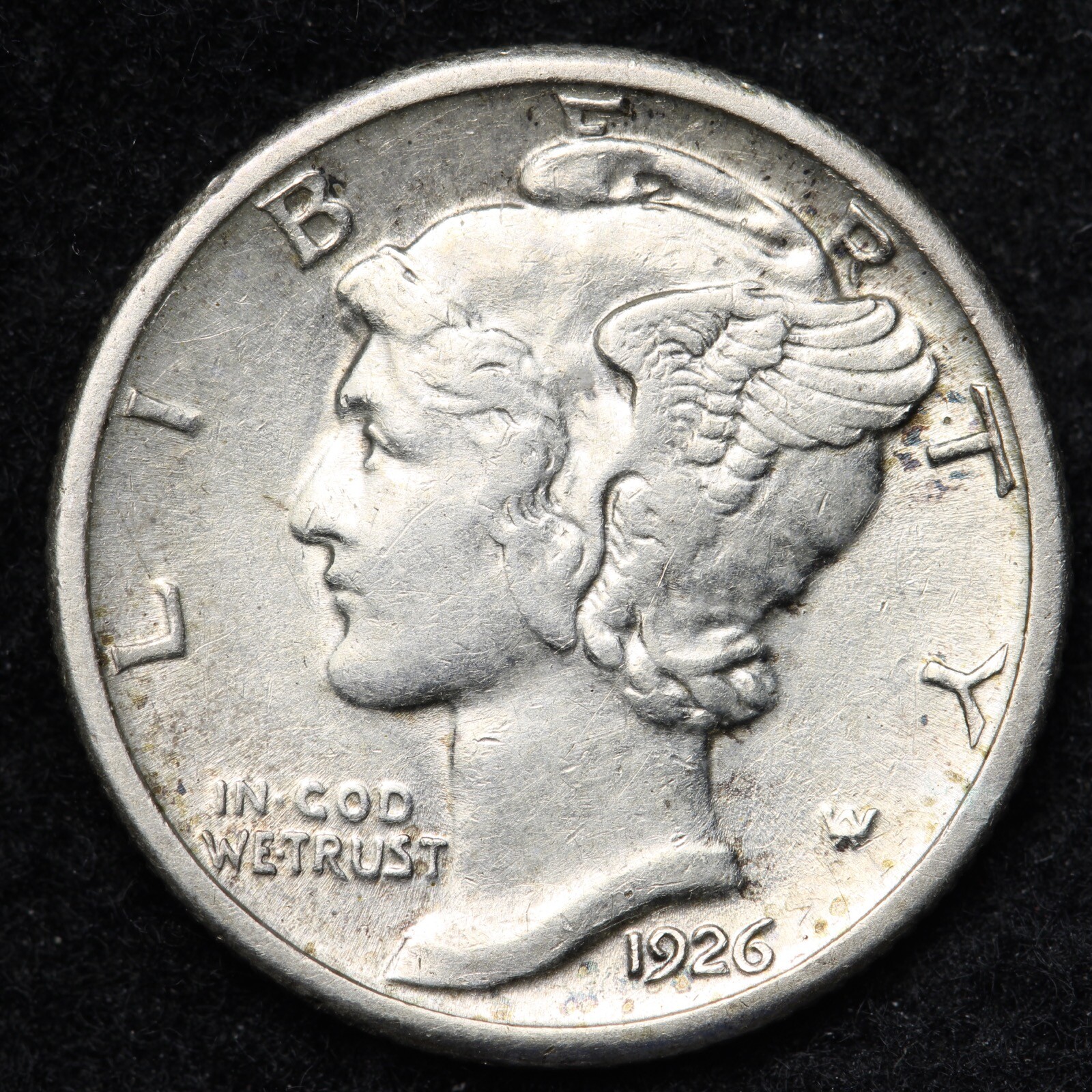 1926 Mercury Silver Dime CHOICE AU+ E216 QCL
