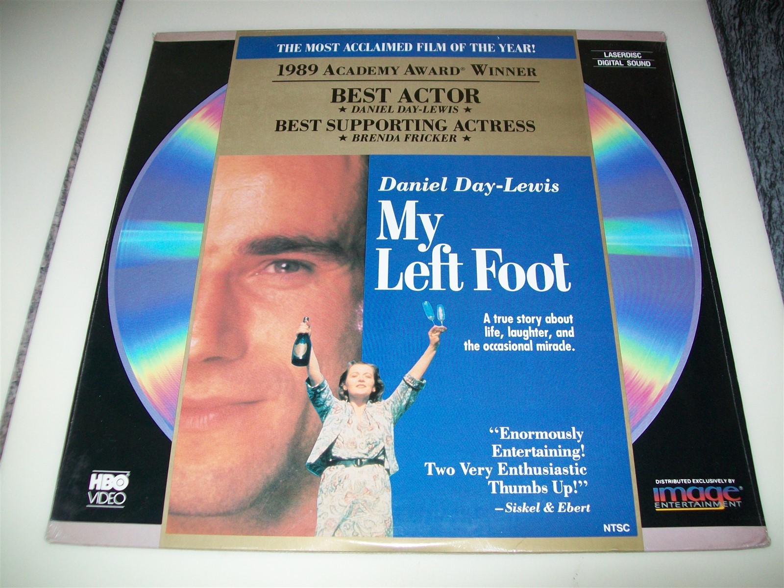 MY LEFT FOOT Laserdisc LD BRAND NEW SEALED VERY RARE DANIEL DAY-LEWIS STARS!