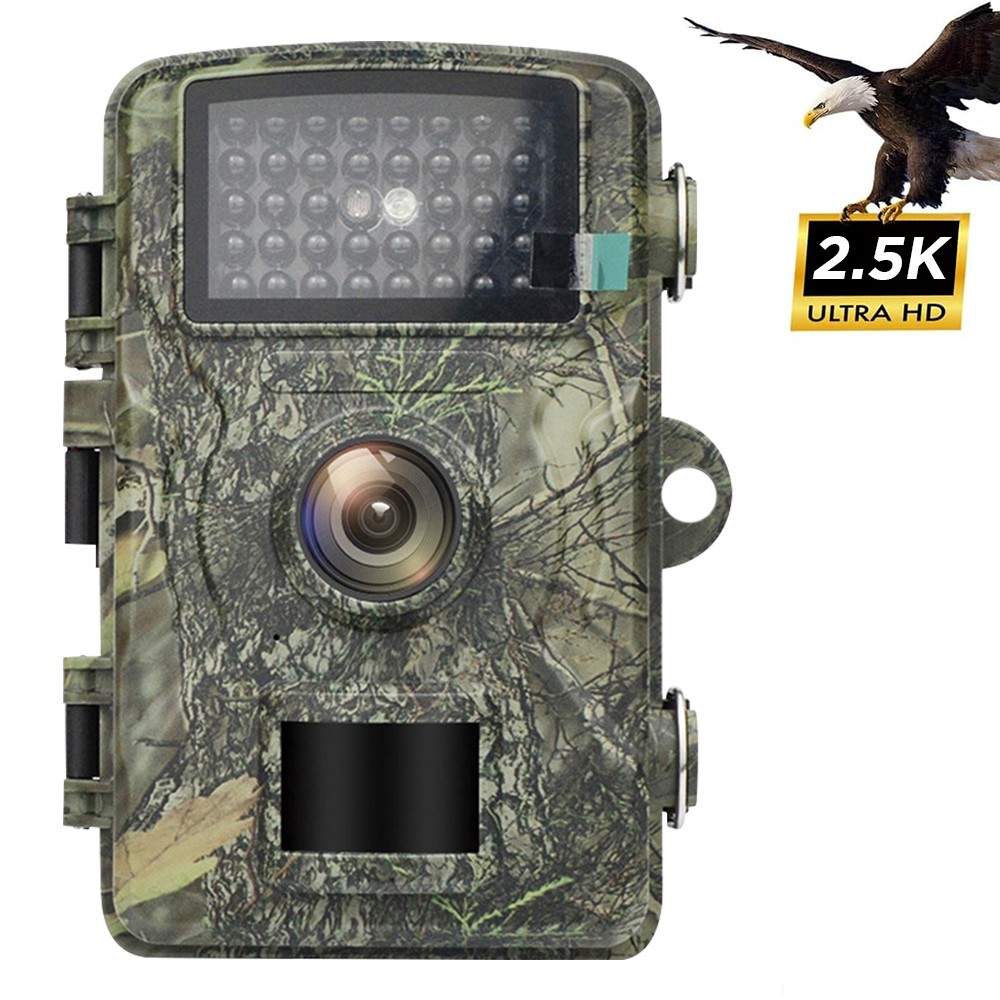 Trail Camera 1440P Hunting Camera Motion Waterproof 130° Wide Angle Night Vision