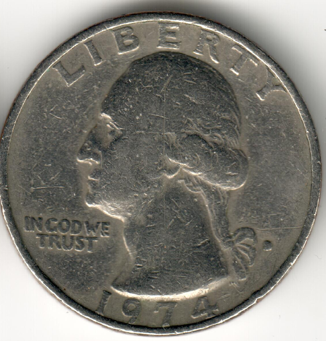 USA - 1974D - Heraldic Eagle Washington ¼ $