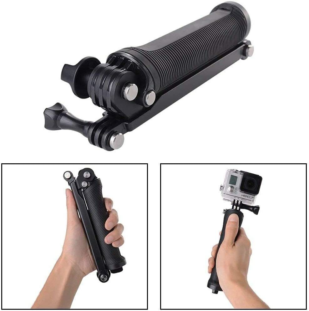 3-Way Monopod Grip Tripod Foldable Selfie Stick Stabilizer Mount for GoPro Hero