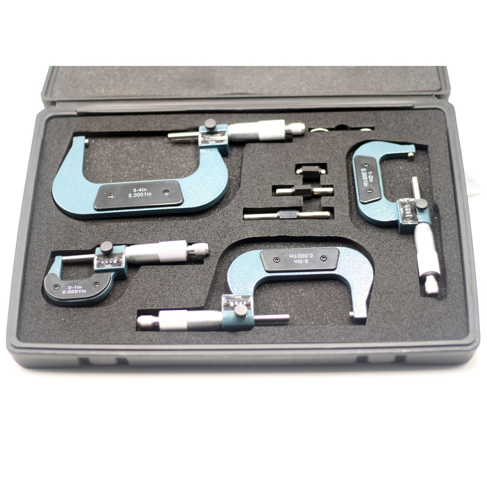 HFS(R) 0-4" Mechanical Digit Outside Micrometer Set 4 PCS