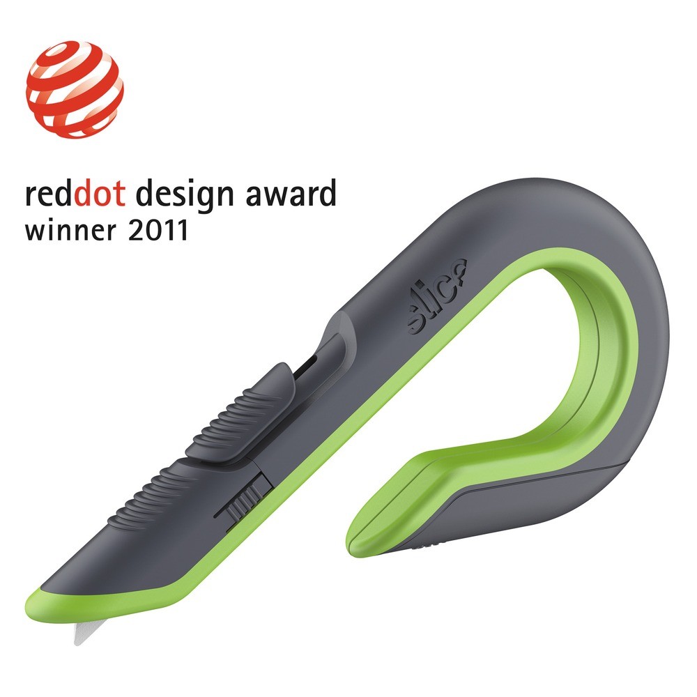 slice 10503 1.29 in. Blade 7 in. Handle Double Sided Box Cutters - Gray/GN New