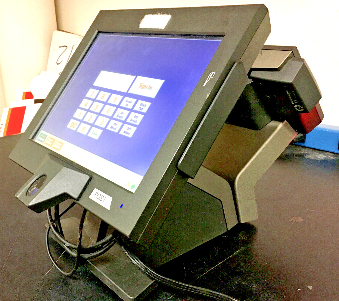 NCR P1230 POS Equipment C730FXXX TouchscreeN Terminal w/ Power Supply For Parts