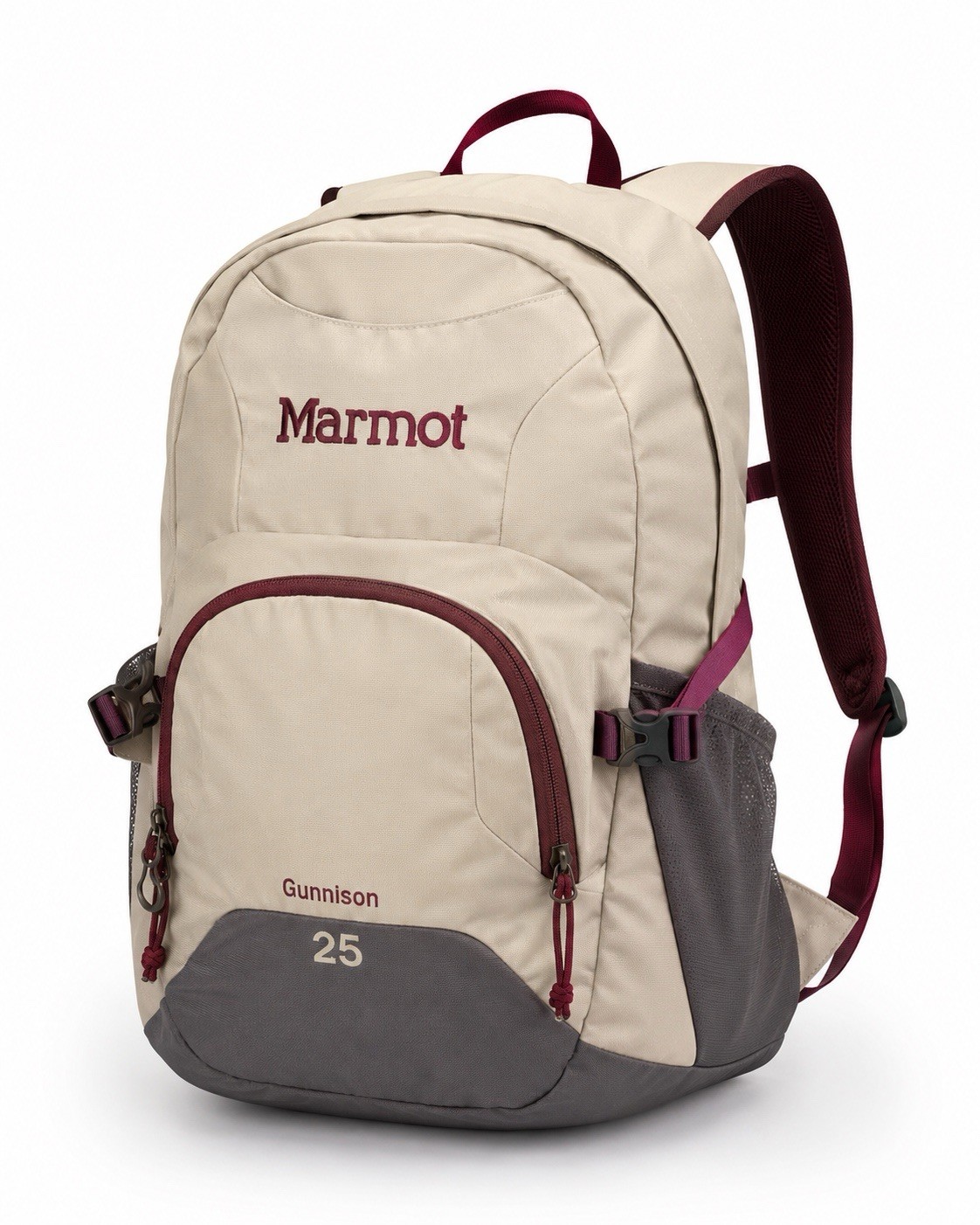 Marmot Gunnison 25 Backpack BeigeGray Hiking Camping Travel School Padded Laptop