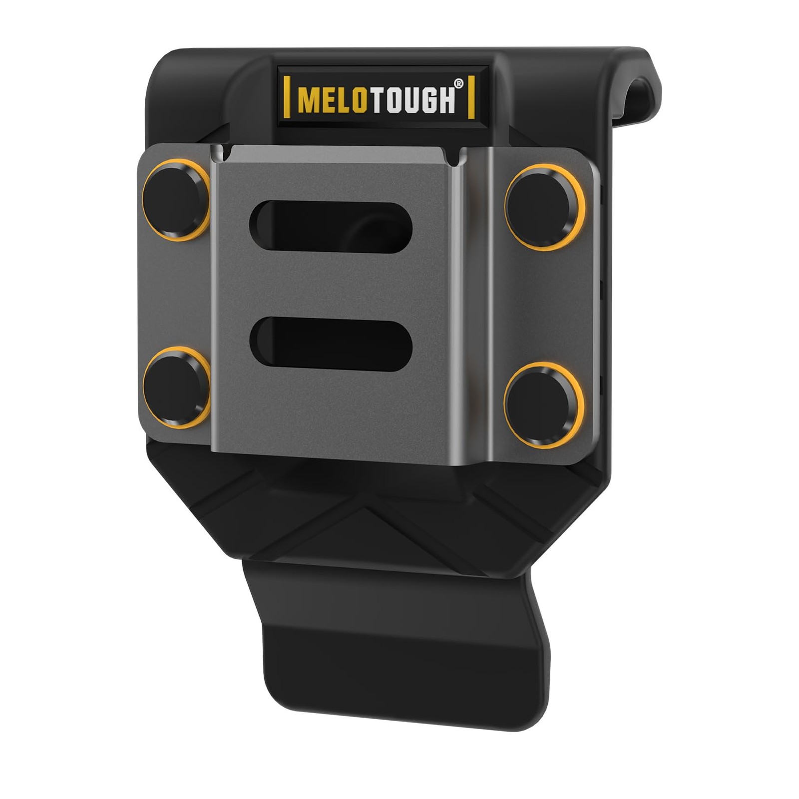 Drill Holster & Tape Measure Holder for Tool Belt - Fits 2.7" Belt (Black)