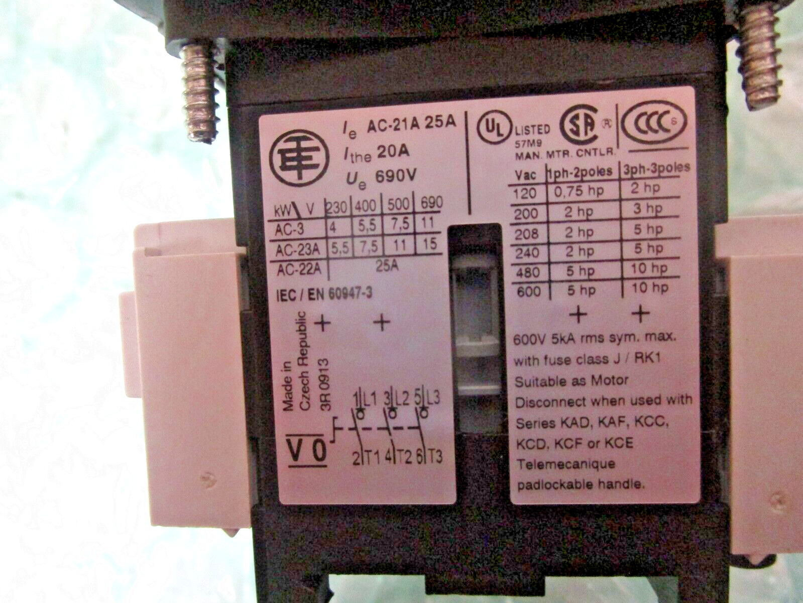 C3 Controls AC-21A 25A (NEW)
