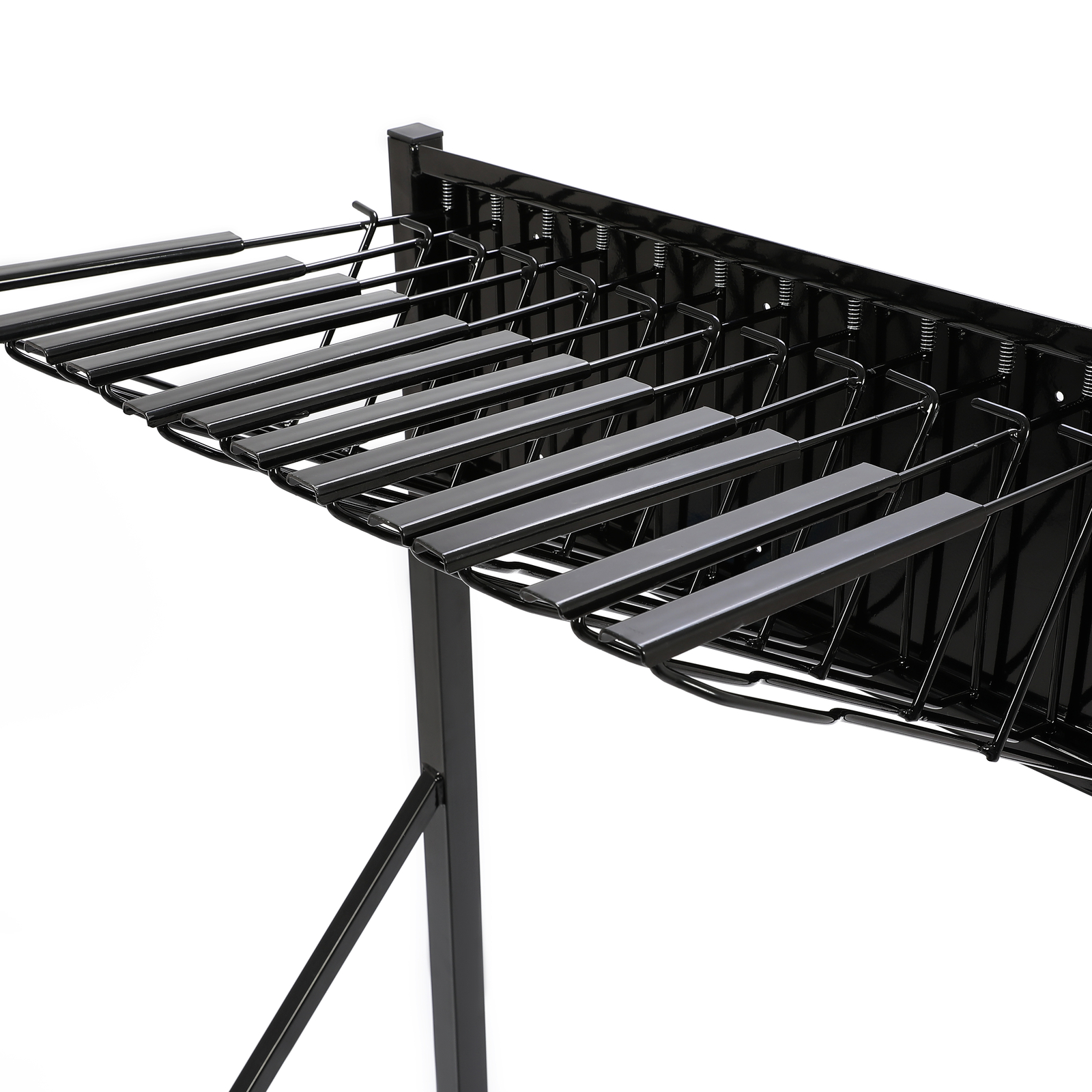 Mobile Blueprint Holder Storage Rack Hanging Poster Display w/12 Bracket 240 lbs