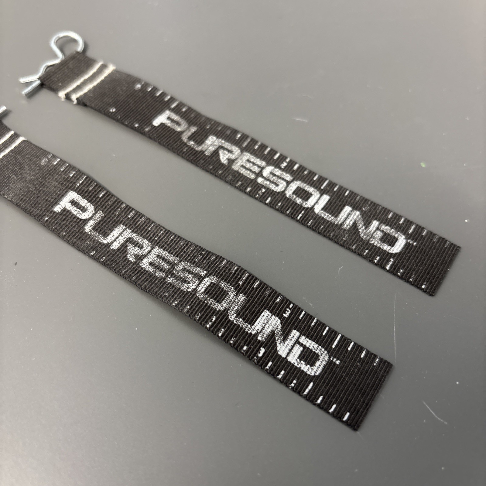 PURESOUND quick release snare ribbon straps and clips pair