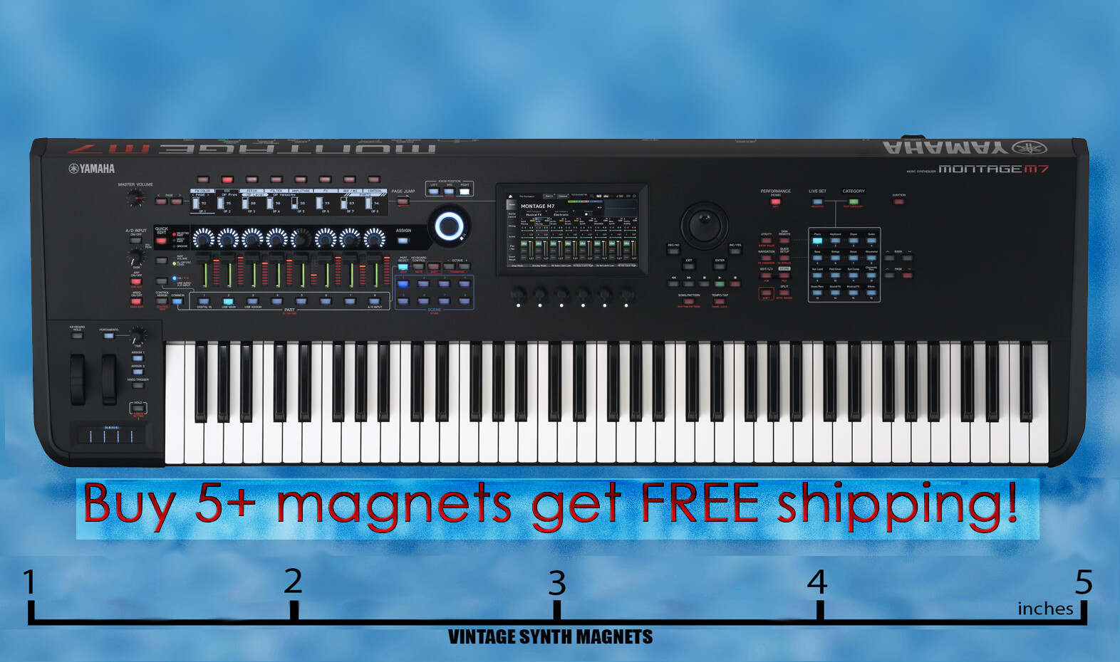 Yamaha Montage 6 7 8 M6 M7 M8X MODX + plus synthesizer Refrigerator Magnet