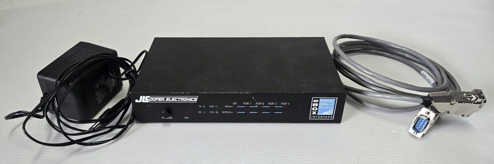 JLCooper eBox Quad RS-232/422 (9-Pin) and GPI hardware Interface
