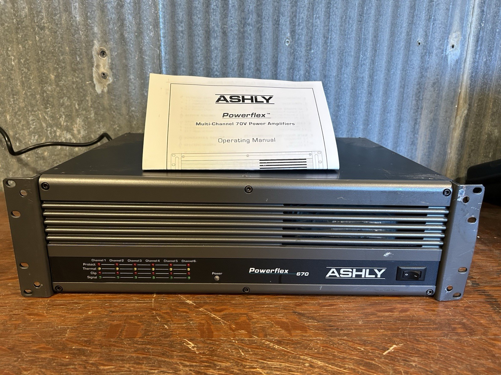 ASHLY Powerflex 670 6-channel 70v Audio Amplifier