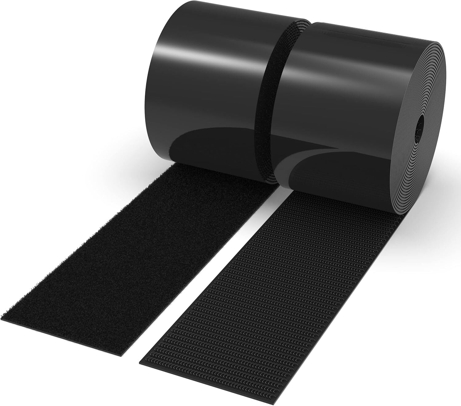 Self-Adhesive Hook and Loop Tape - 15ft x 2 inch Wide - Heavy Duty Sticky Bac...