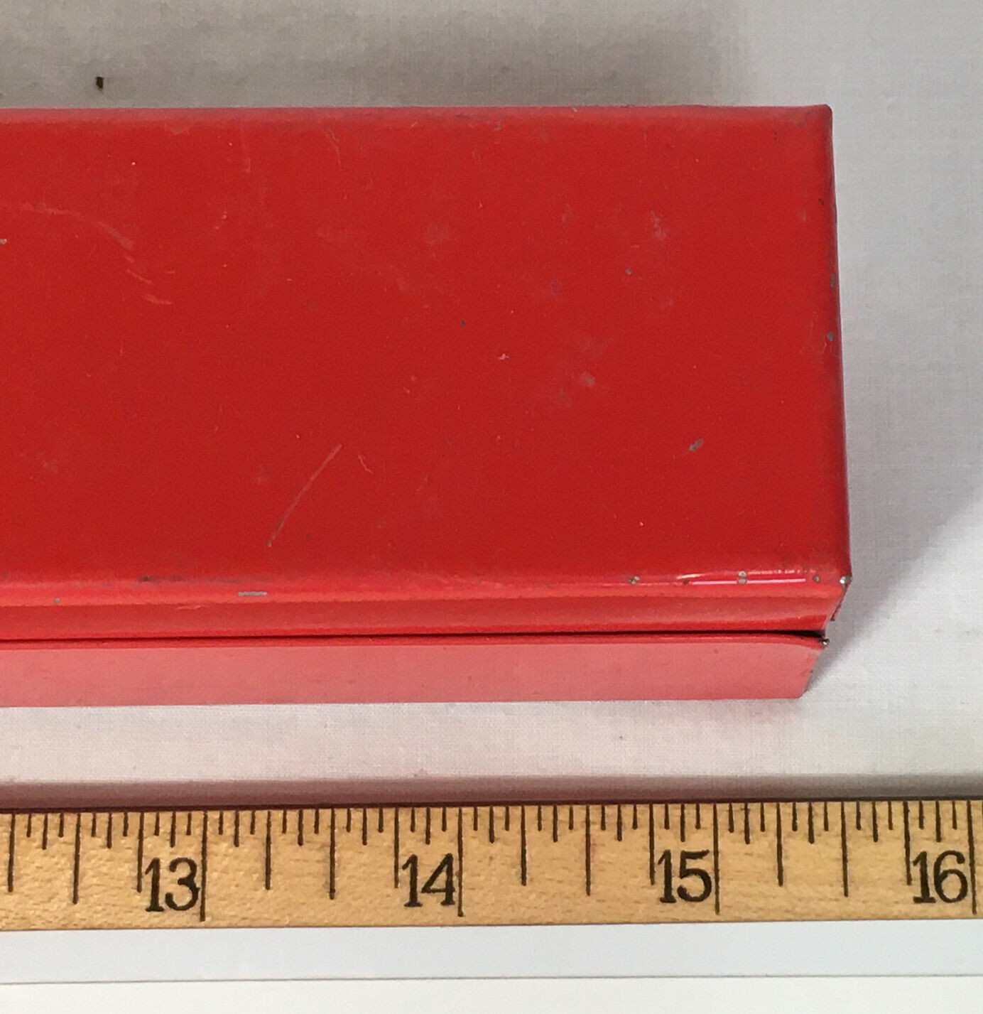 Jet Red Socket Holder Steel Hinged Case Secure 12 Socket Capacity Minimal Use