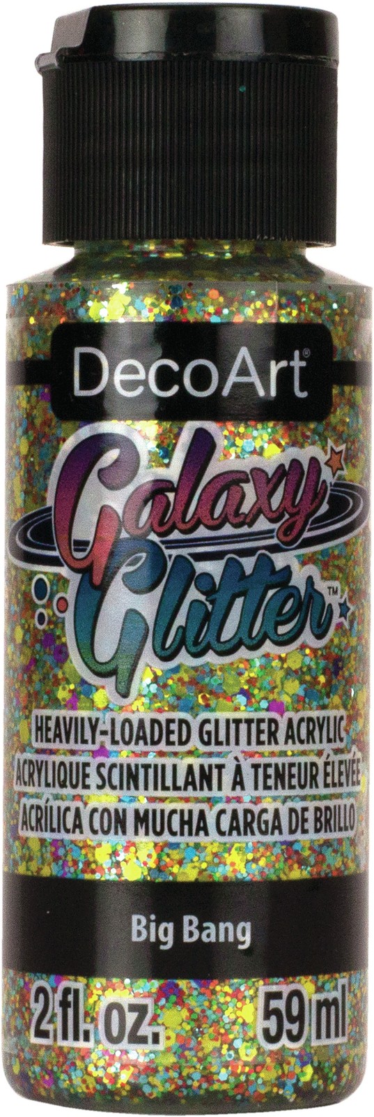 DecoArt Galaxy Glitter Acrylic Paint 2oz-Big Bang - Multi