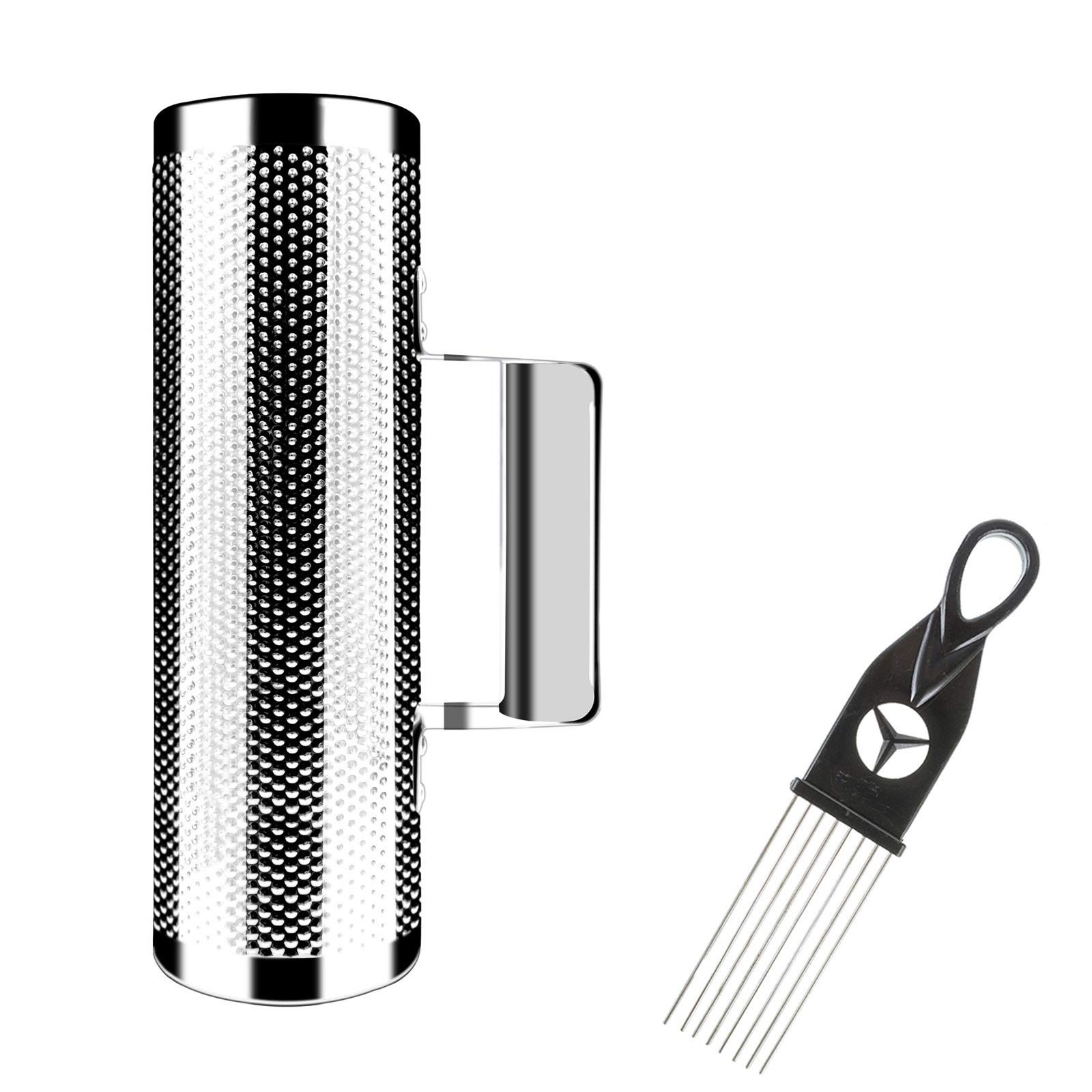 EastRock Guiro Shaker Stainless Steel 8" 3" Percussion Guiro Musical Instrume...
