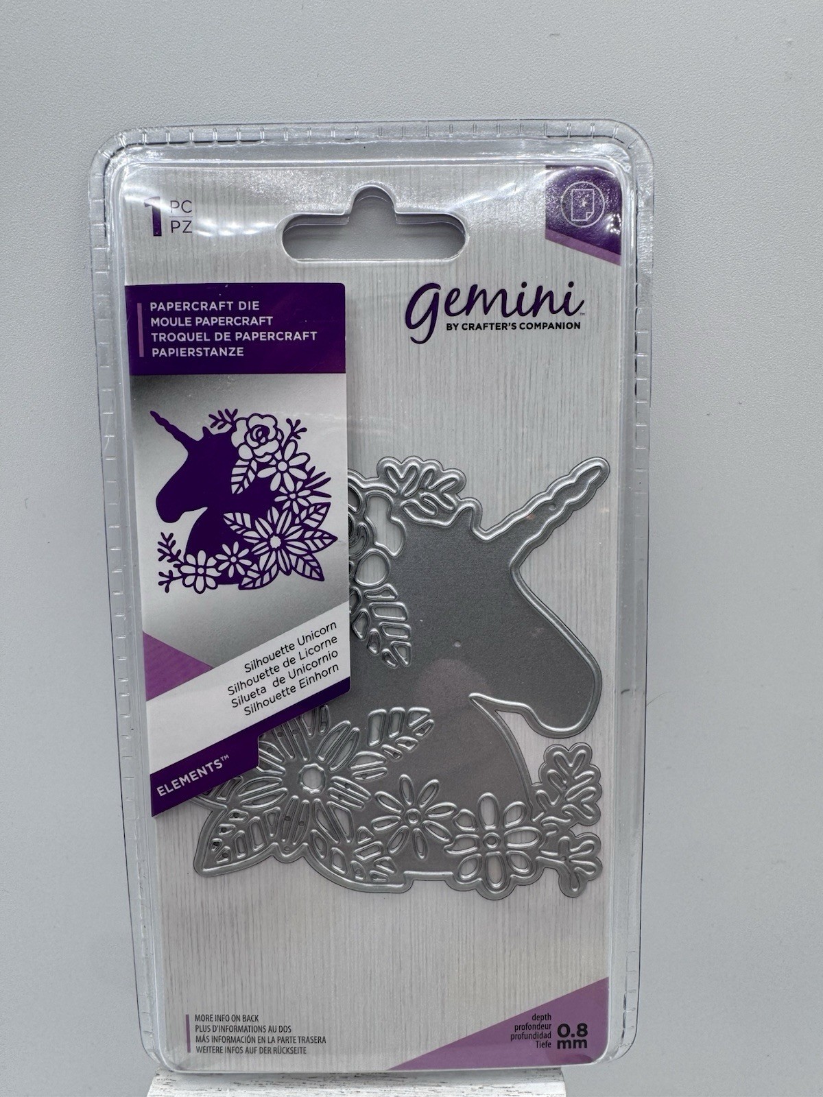 Gemini Silhouette Unicorn Elements Metal Die Crafter’s Companion New Sealed