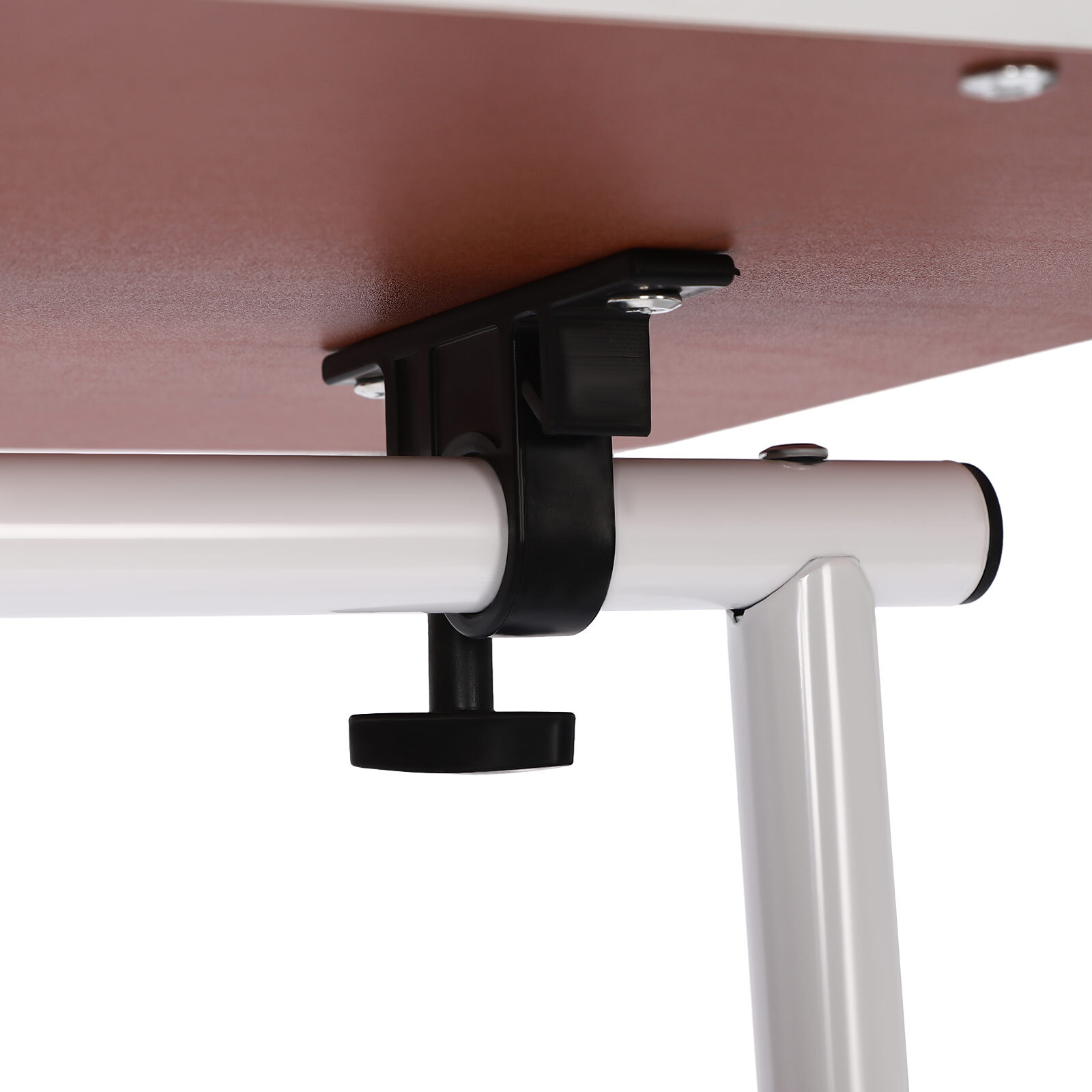 Rolling Laptop Desk Office Computer Table Adjustable Height Stand up w/ Storage