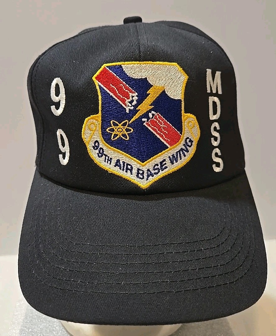 99th AIR BASE WING 99 MDSS Embroidered Adjustable Baseball Hat Cap  - Excellent
