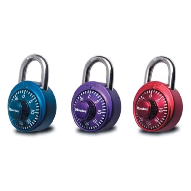 Master Lock 1530DCM Assorted Metal Combination Dial Padlock 1-7/8in.