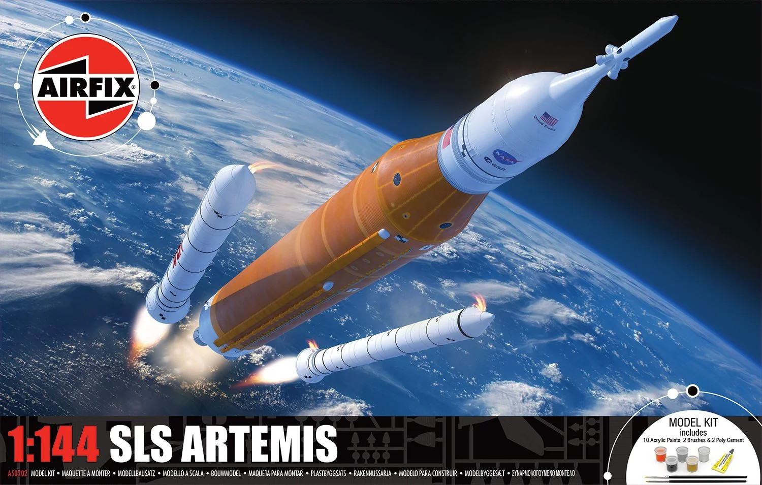 Airfix GIft Set 1/144 NASA SLS Artemis-1 Rocket Gift Set A50202'