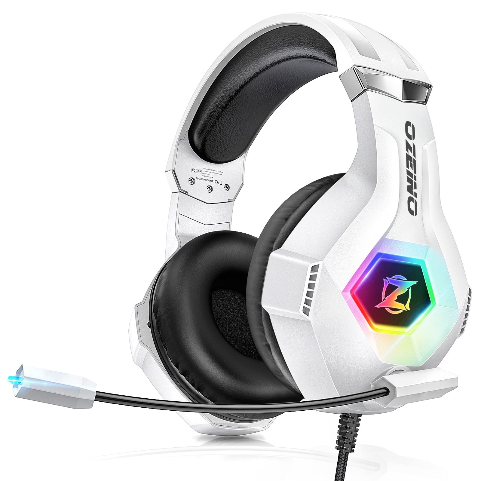 Gaming Headset 7.1 Surround Sound for PC Ps4 Ps5 Xbox Noise Canceling Mic