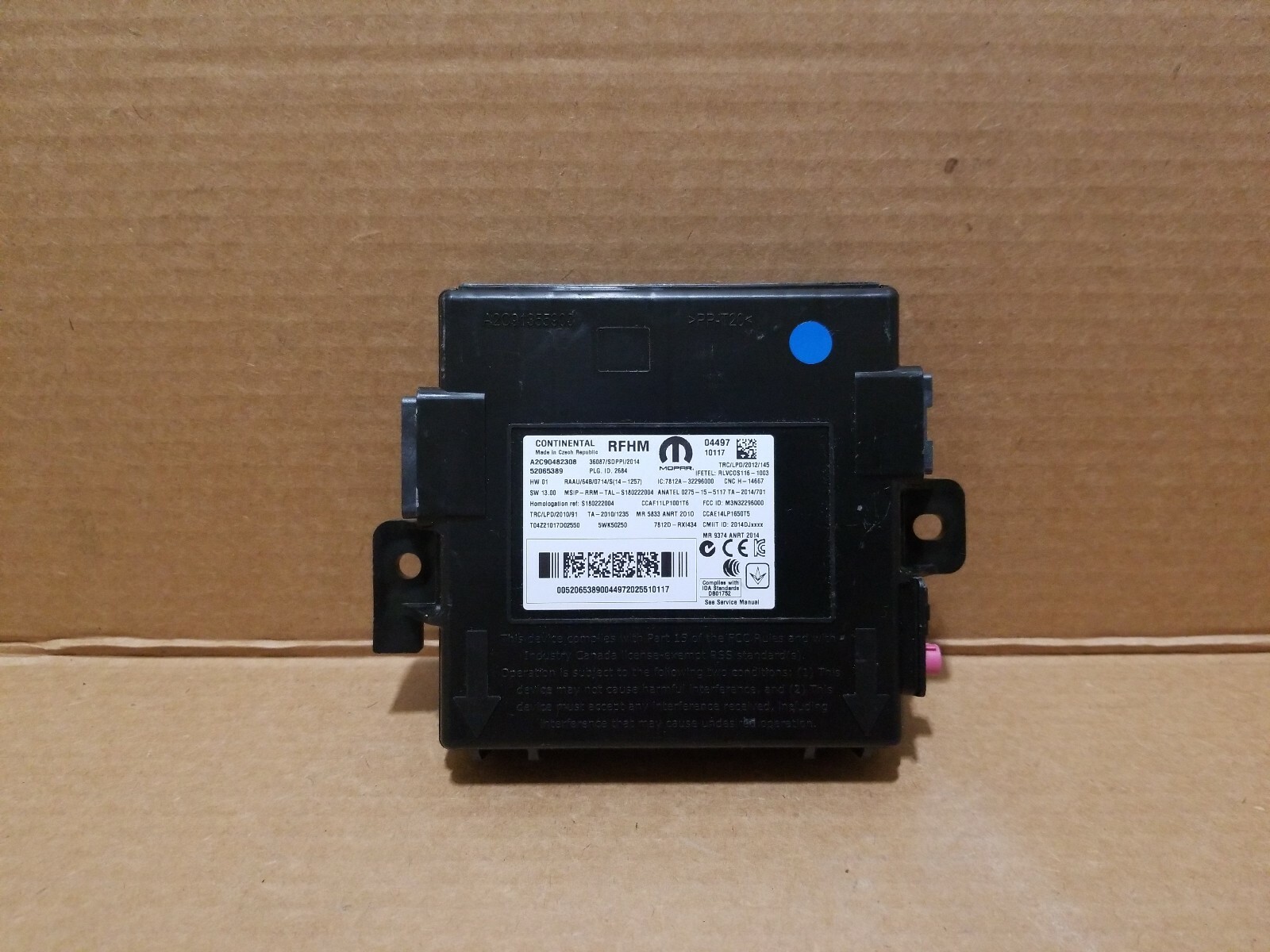 2015 - 2018 JEEP RENEGADE TPMS TIRE PRESURE MONITOR SYSTEM MODULE A2C91355900