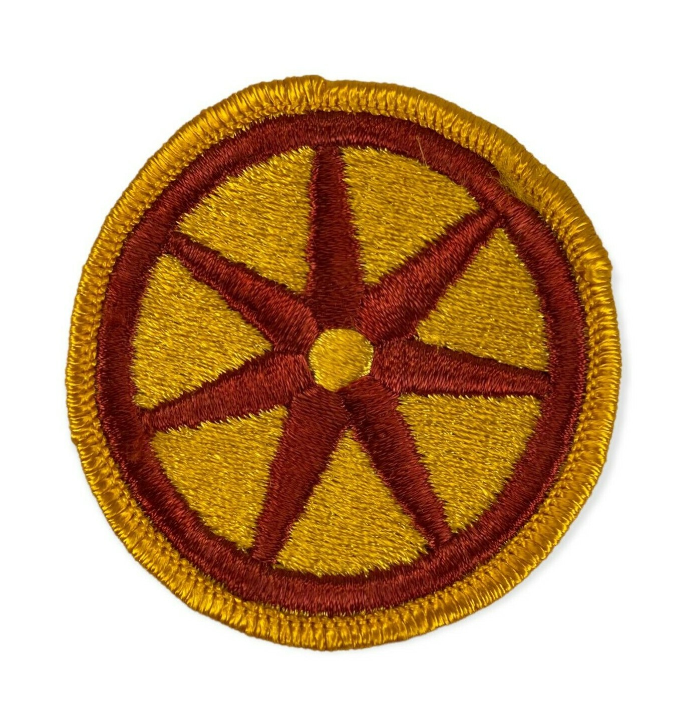 U.S. Army 107th Transportation Brigade Wagon Wheel Patch