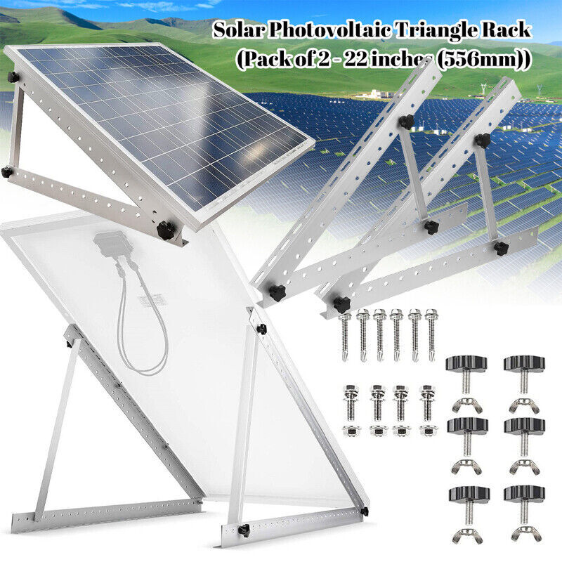 Solar Panel Mounting Brackets Adjustable Angle Solar Panel Tilt Mount Bracket US