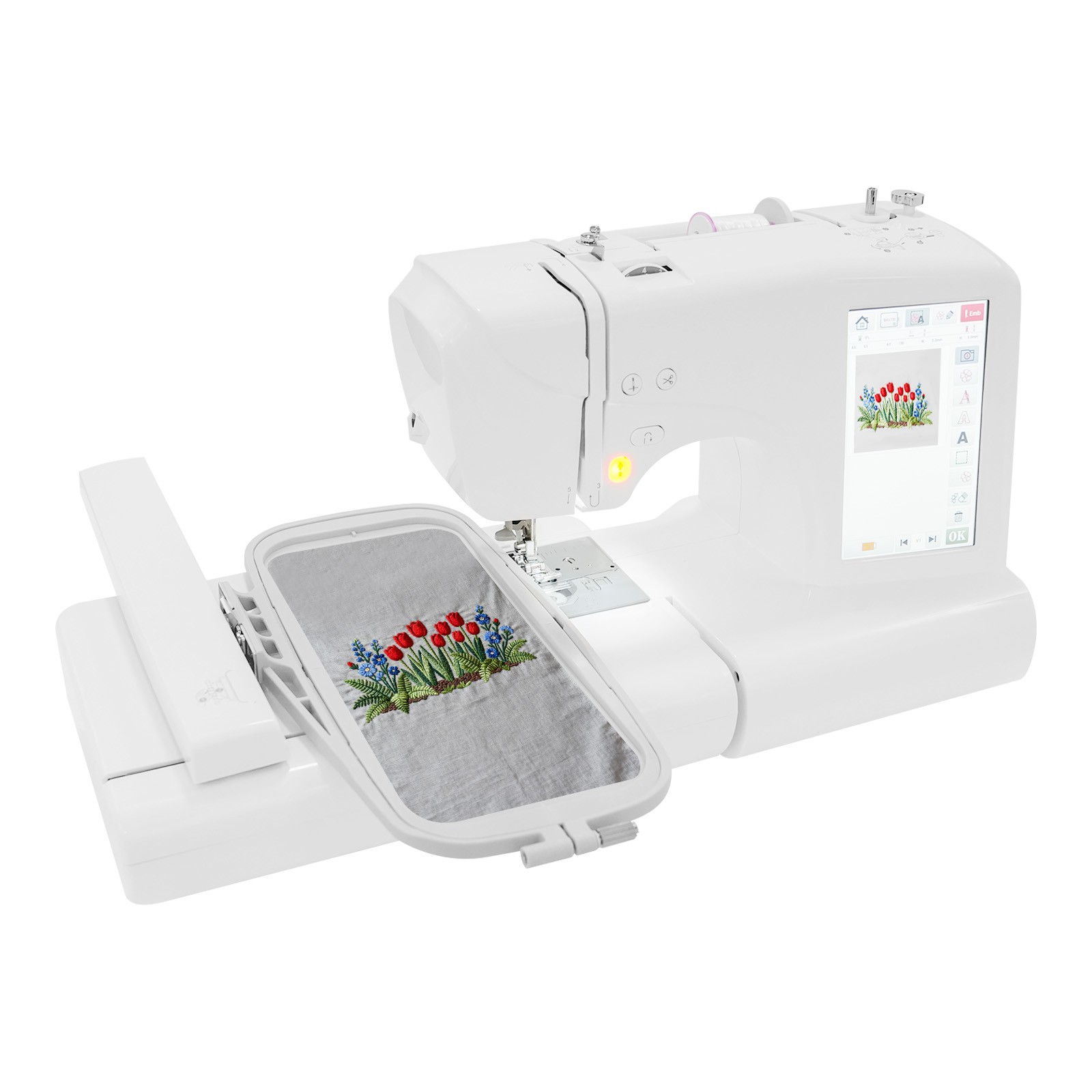 7" Screen Computerized Embroidery&Sewing Machine Automatic Embroidery Machine US