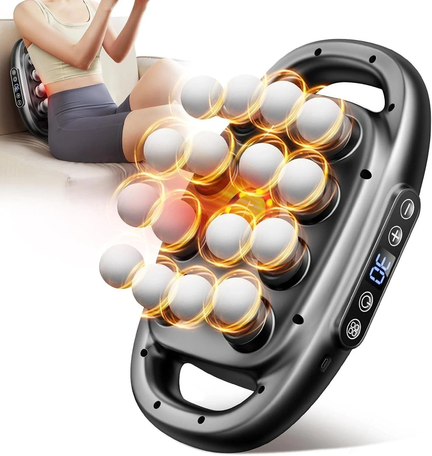 VTT 16-Head Massage Gun Set Deep Tissue Percussion Massager with 3 Modes & 30...