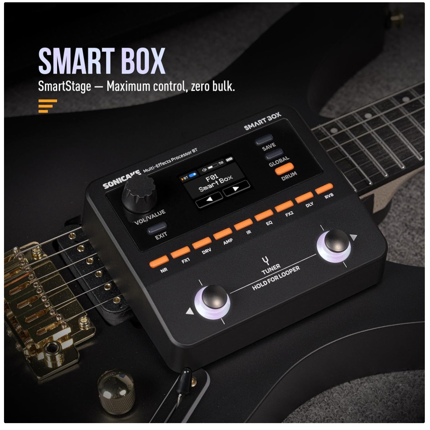 Electric Guitar Multi-Effects Processor with 130+ Effects