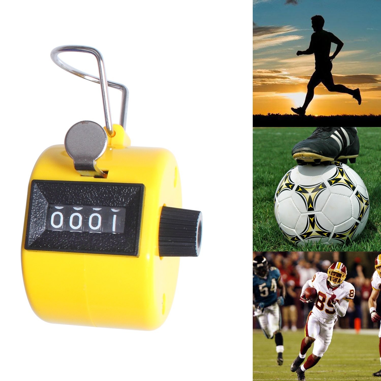 Handheld Tally Counter 3 Pack 4 Digit Mechanical Palm Clicker Counter