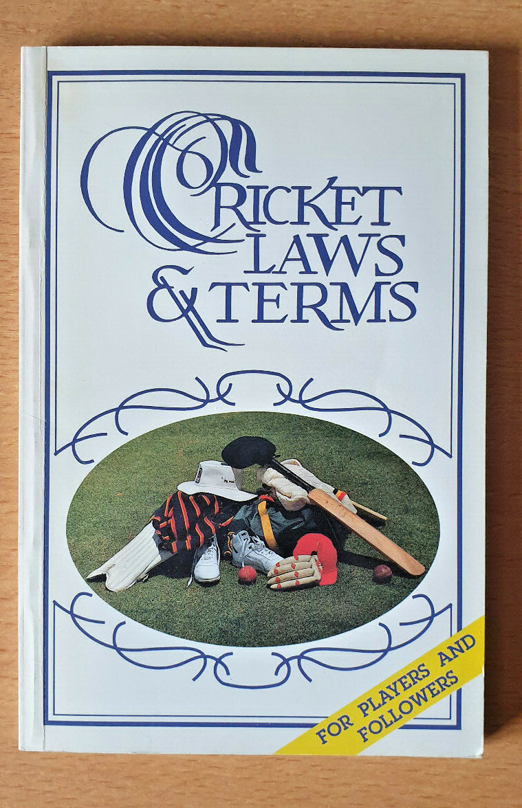 Cricket Laws & Terms - Peter Scholefield (Australian paperback 1990)