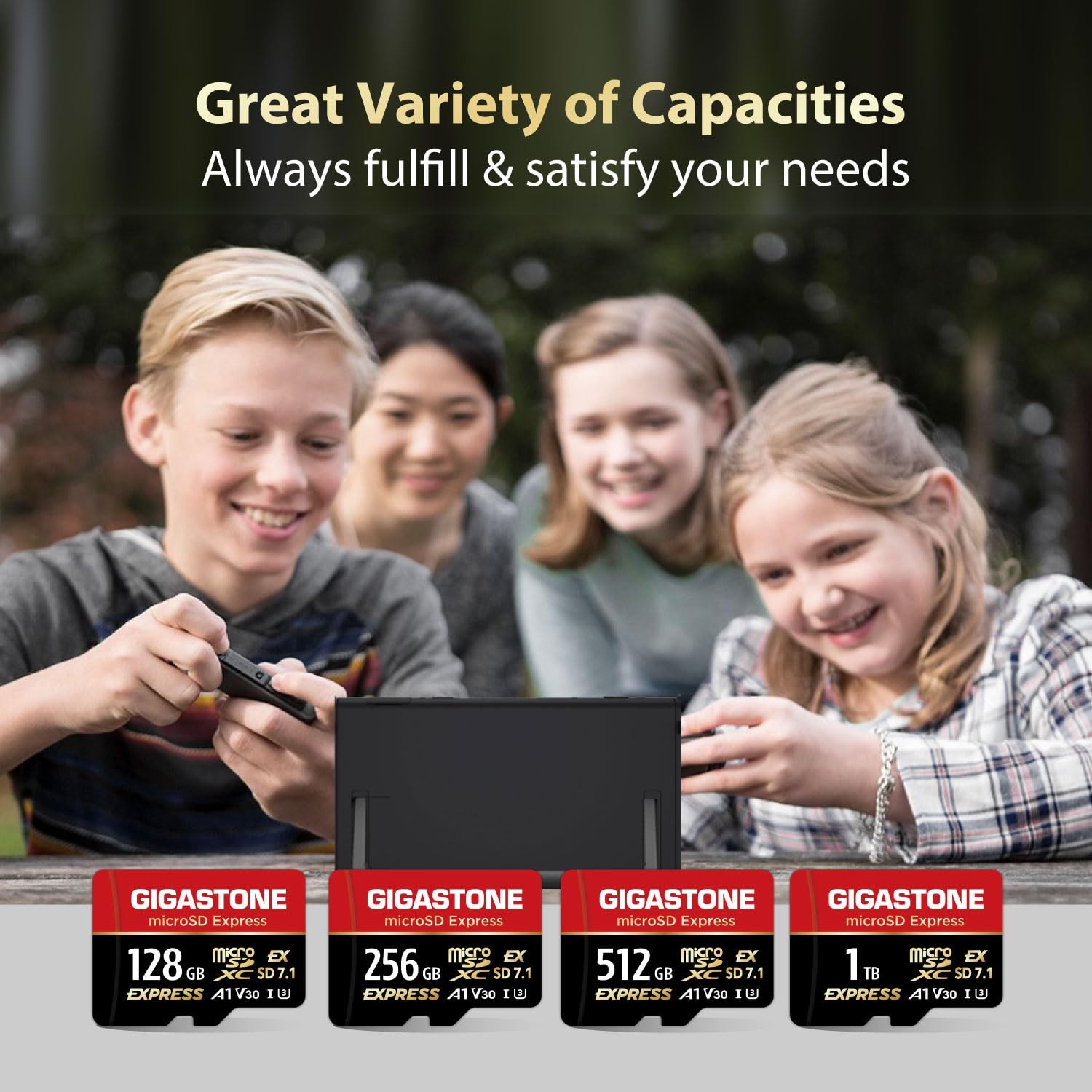 【Designed for Switch 256GB, microSD Express 256GB + USB C Card Reader