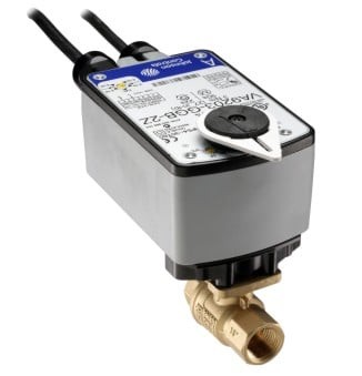 Johnson Controls VG1245AG+923BUB 1/2" Brass Two-Way Ball Valve Electric Actuator
