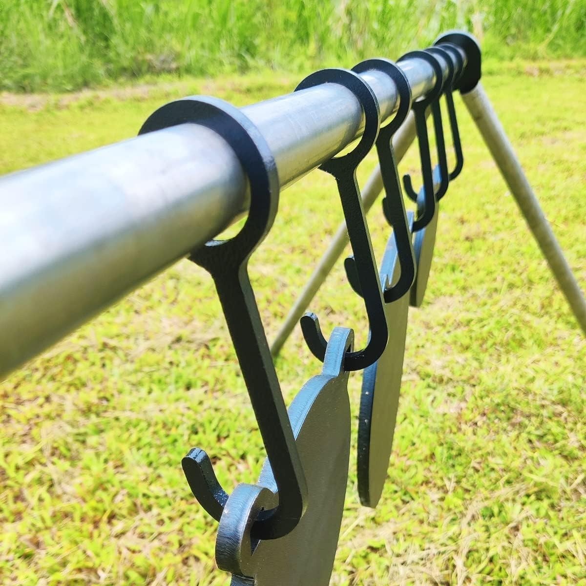 Portable Target Hanger Kit with AR500 Steel Hooks for Effortless Target Setup